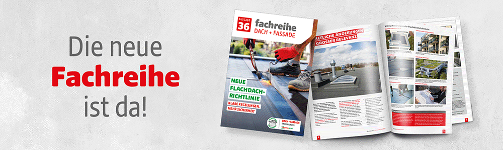 WE Webbanner Dach Fassade Fachreihe